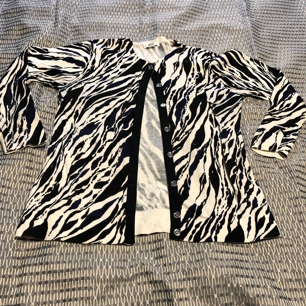 Print cardigan